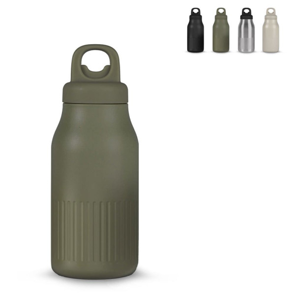 Sagaform Truls stalen fles met handige openklik dop (gerecycled) 500 ml