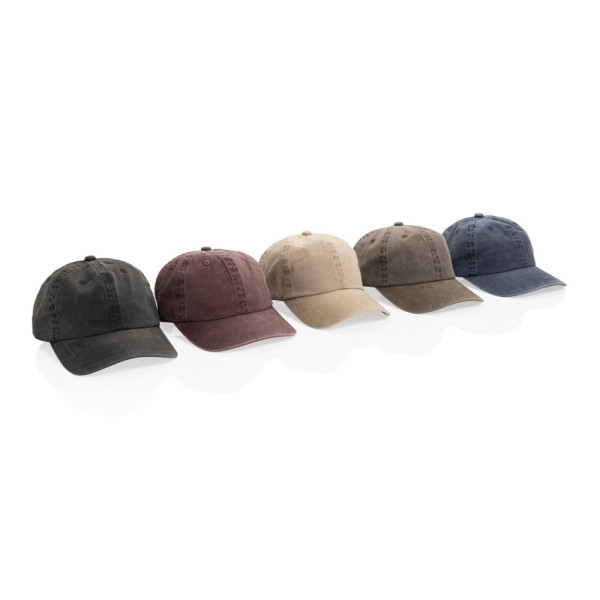 BEAU AWARE™ Washed 6 panel 270gsm cotton twill cap